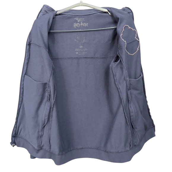 Harry Potter Hogwarts Track Jacket Medium Zip Up Blue Unisex Fan Apparel - Picture 2 of 9